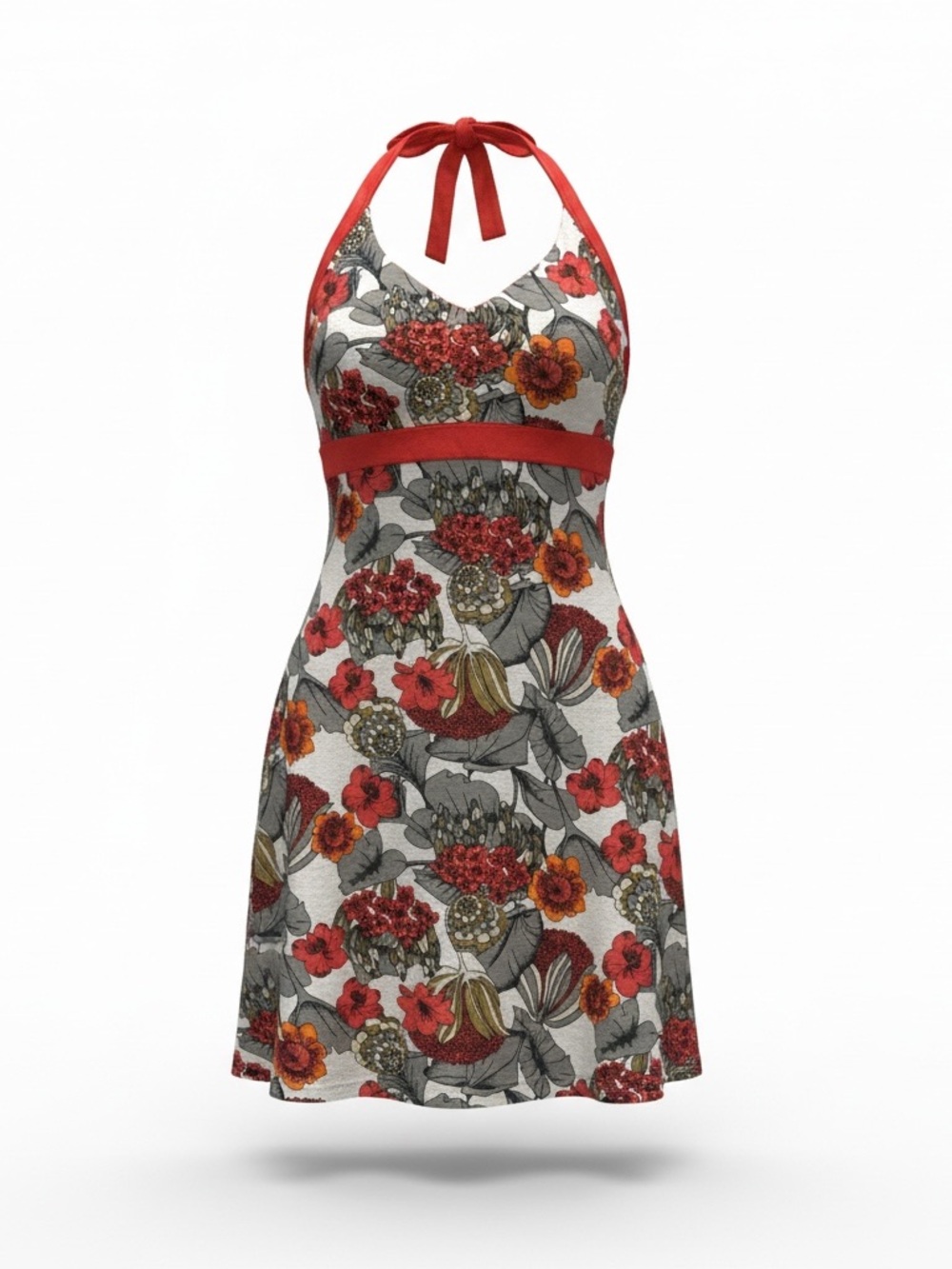 Patagonia Cotton Bright Floral Halter Dress